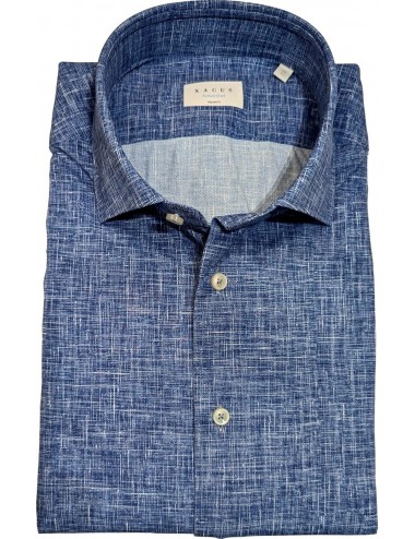 Camisa active  texturizado azul Xacus | Almirante Seis Madrid oficial