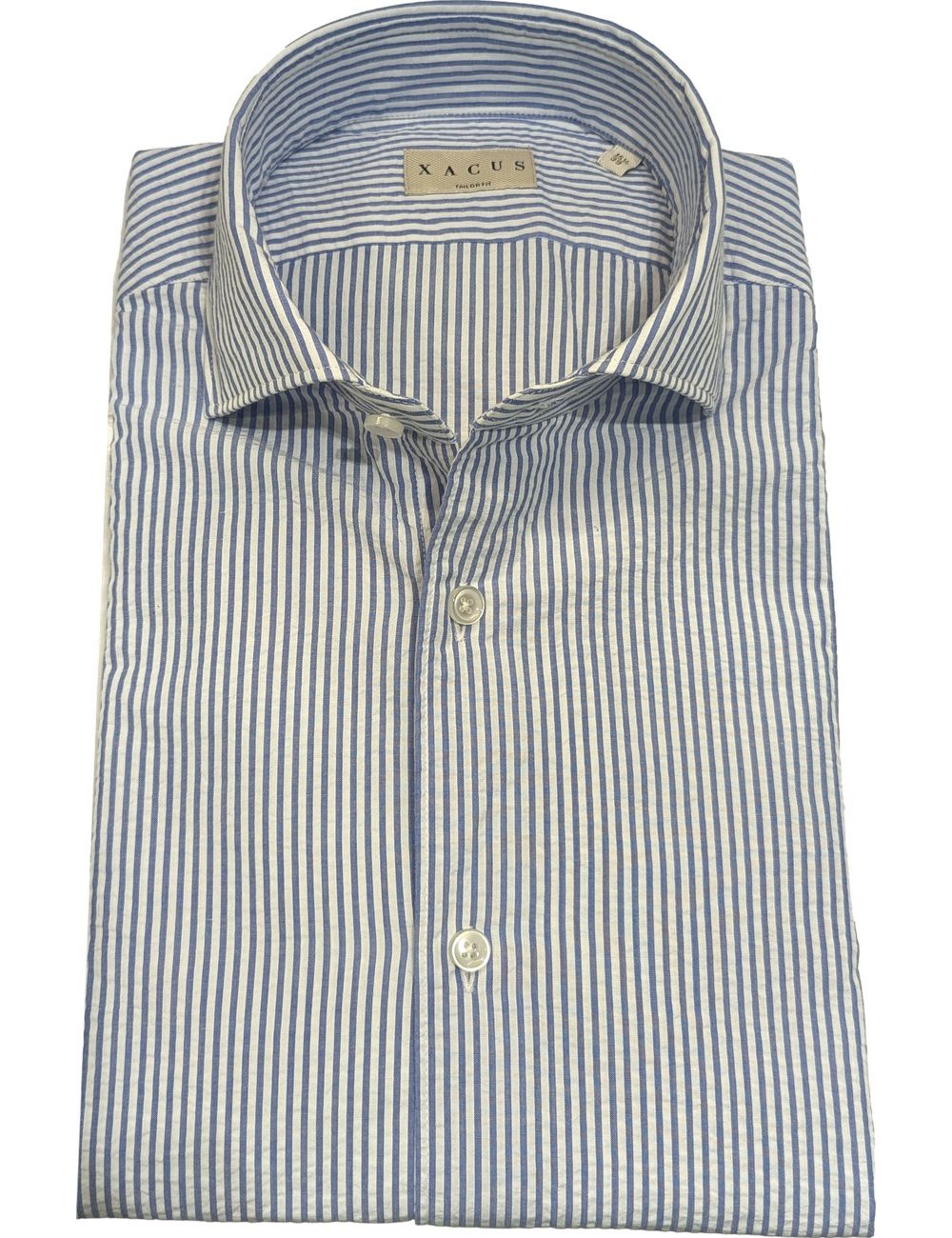 Xacus camisa manga larga rayas azules