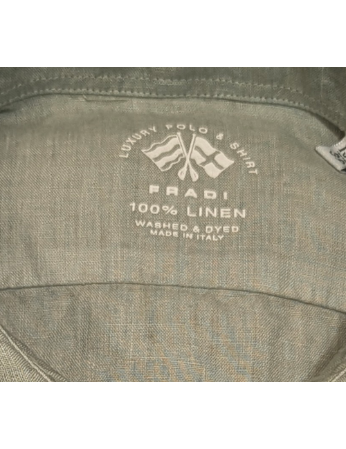 FRADI camisa manga larga lino verde