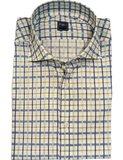 Camisa Fedeli sean panamino cuadros | Ego Madrid