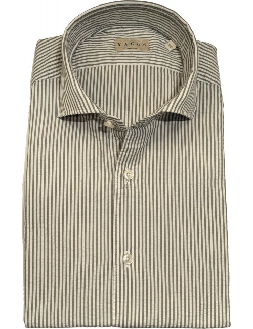 Xacus camisa manga larga rayas verdes