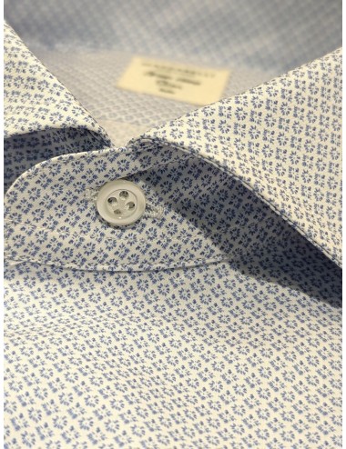 Camisa Mazzarelli micro dibujo azul claro | Almirante Seis Madrid 2