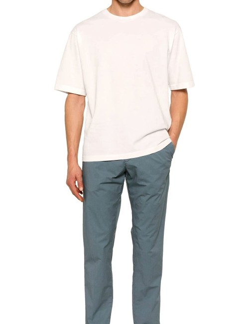 WHITE SAND pantalon Robert slim azul  tomenta algodón | Ego Madrid