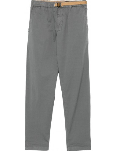 WHITE SAND pantalon Robert slim gris popelín algodón