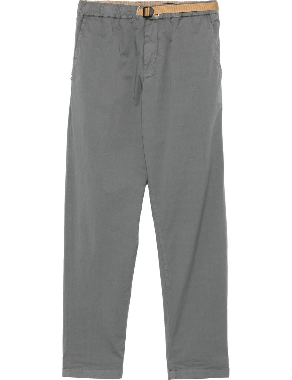 WHITE SAND pantalon Robert slim gris popelín algodón