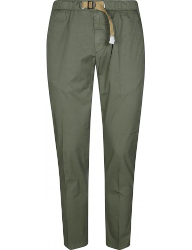 WHITE SAND pantalon Robert slim verde algodón | Ego Madrid