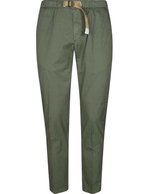 WHITE SAND pantalon Robert slim verde algodón | Ego Madrid