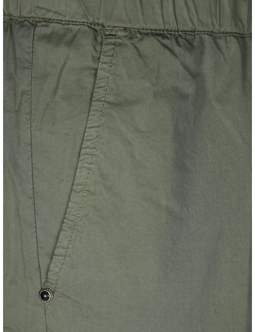 WHITE SAND pantalon Robert slim verde algodón | Ego Madrid