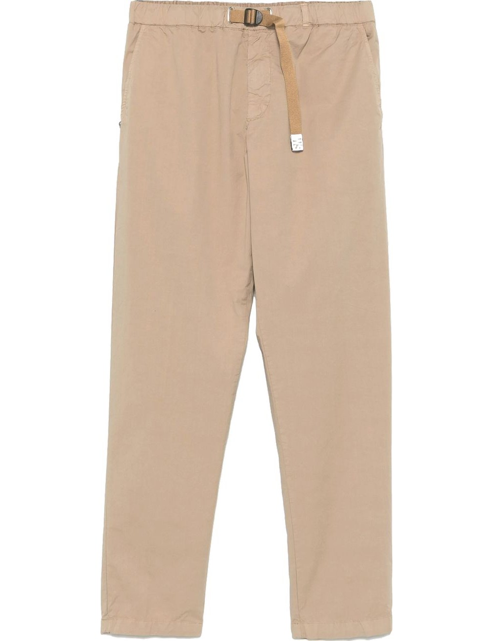 WHITE SAND pantalon Robert slim beige arena popelín de algodón