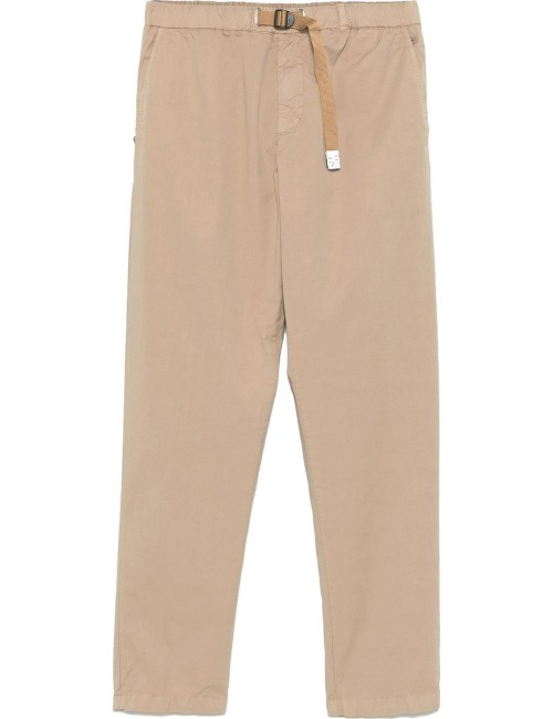 WHITE SAND pantalon Robert slim beige arena popelín de algodón