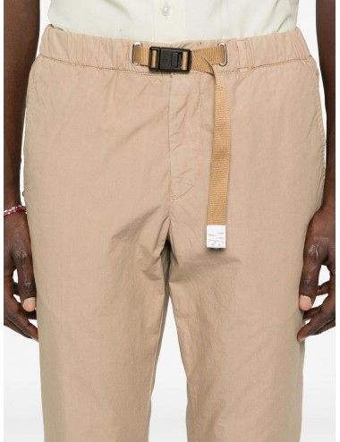 WHITE SAND pantalon Robert slim beige arena popelín de algodón 2