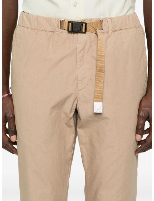WHITE SAND pantalon Robert slim beige arena popelín de algodón
