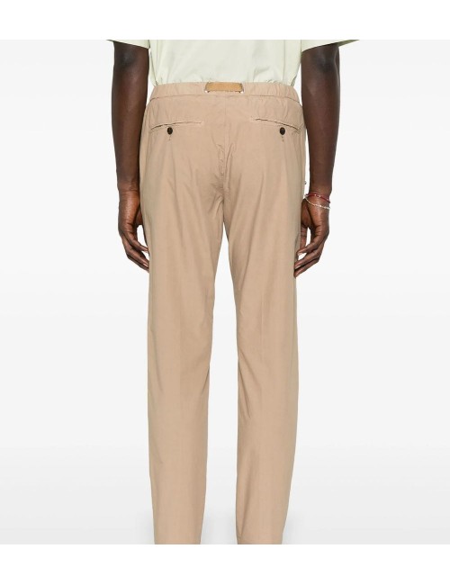 WHITE SAND pantalon Robert slim beige arena popelín de algodón