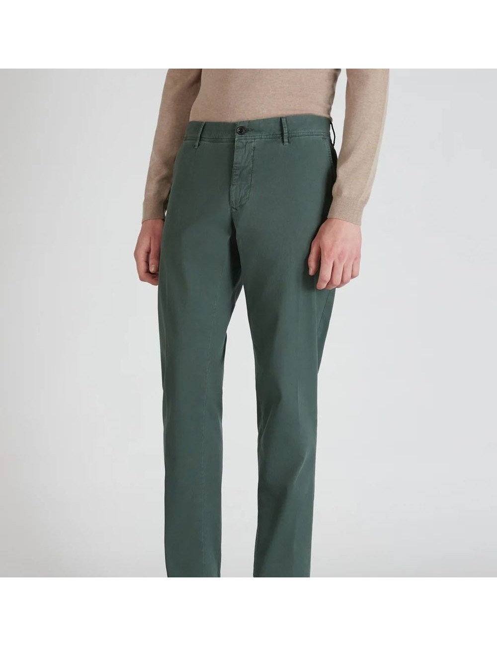 A6 | INCOTEX pantalón slacks averde botella lavado