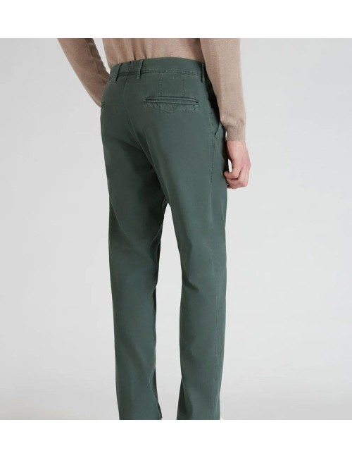 A6 | INCOTEX pantalón slacks averde botella lavado