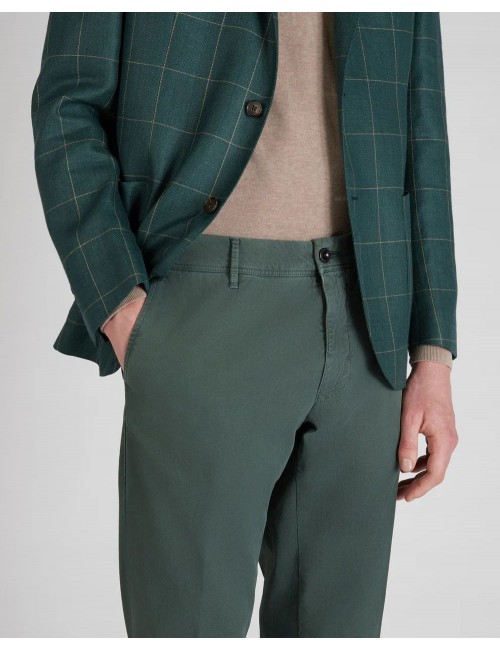 A6 | INCOTEX pantalón slacks averde botella lavado
