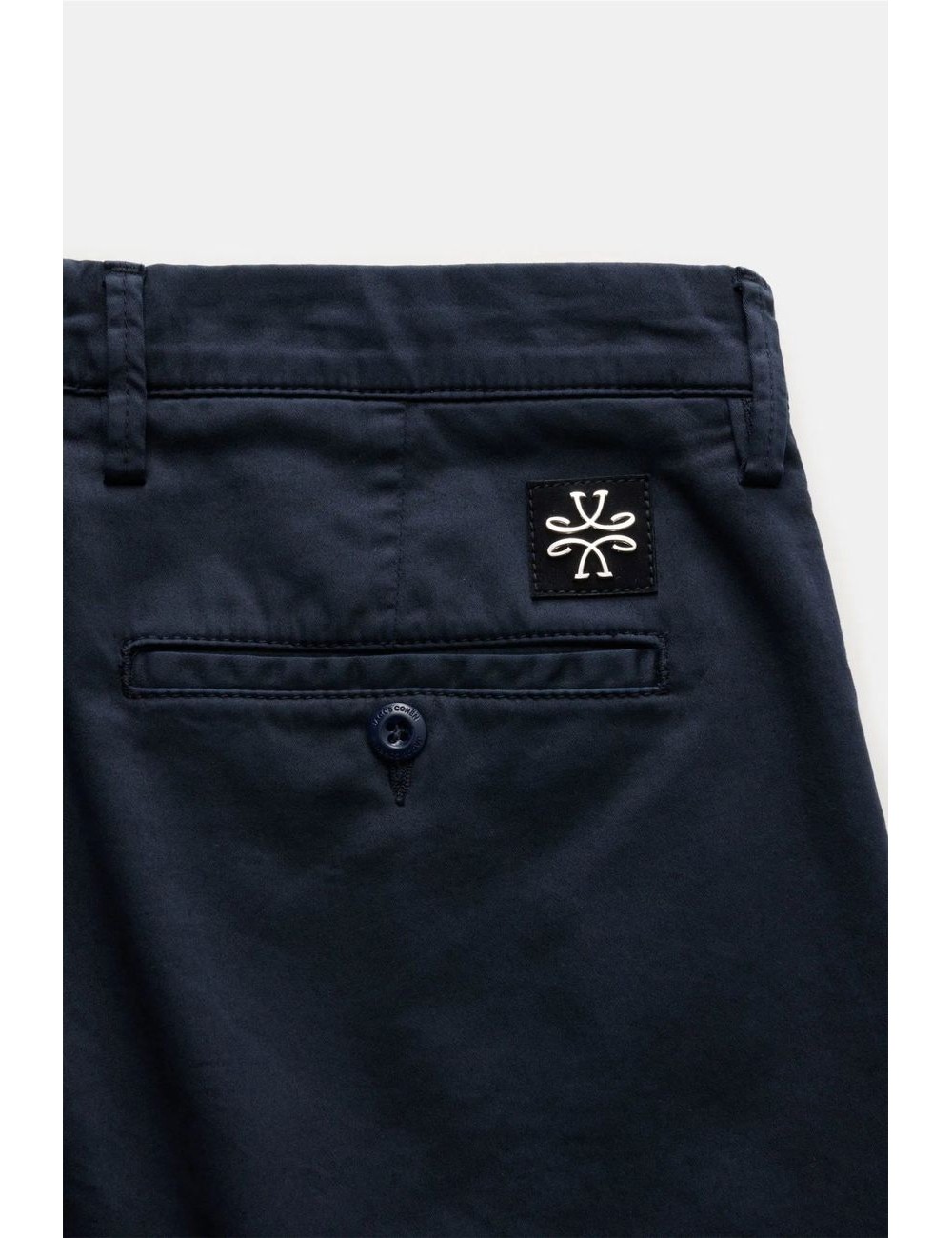 Jacob Cohën pantalon chino Bobby gabardina azul marino