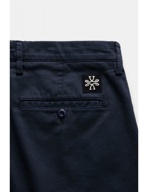 Jacob Cohën pantalon chino Bobby gabardina azul marino