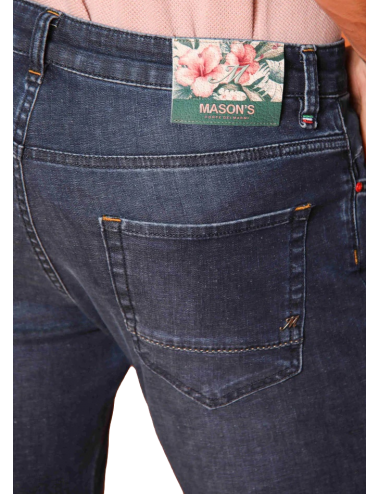 MASON'S vaquero Harris lavado oscuro estampado interior floral 2