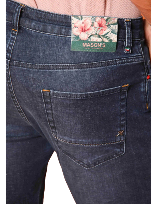 MASON'S vaquero Harris lavado oscuro estampado interior floral
