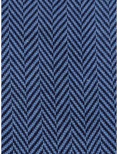 Alto Milano calcetín Darius espigas bicolor azul | Ego Madrid 2