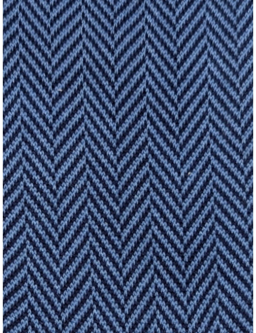 Alto Milano calcetín Darius espigas bicolor azul | Ego Madrid