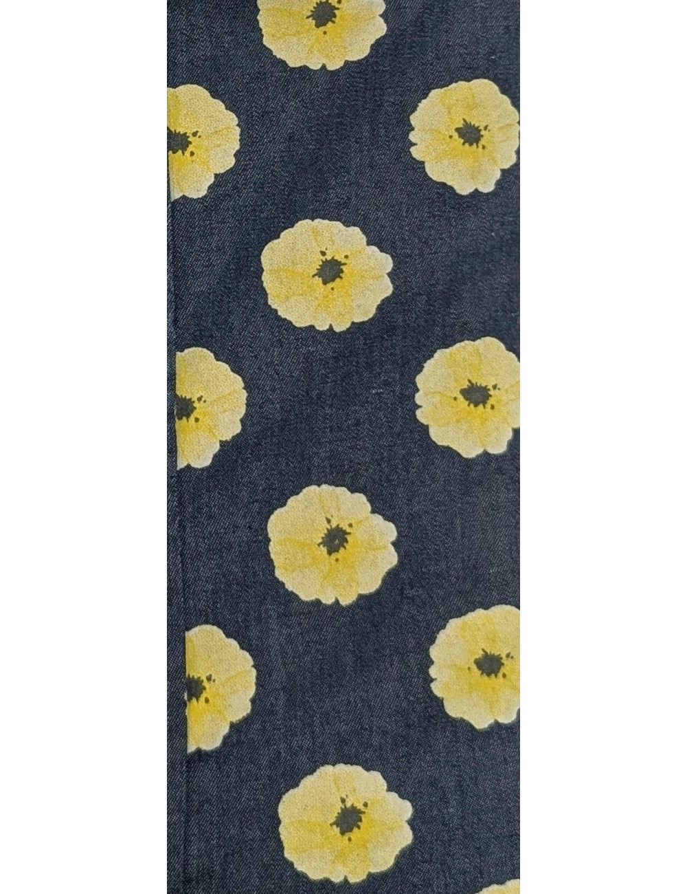 Altem camisa vaquera estampado flor amarillo | Ego Madrid tienda oficial