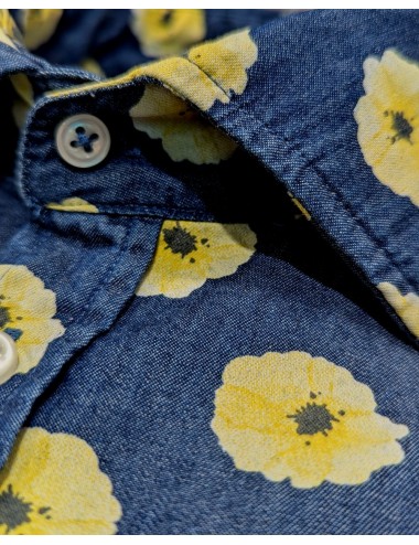 Altem camisa vaquera estampado flor amarillo | Ego Madrid tienda oficial 2