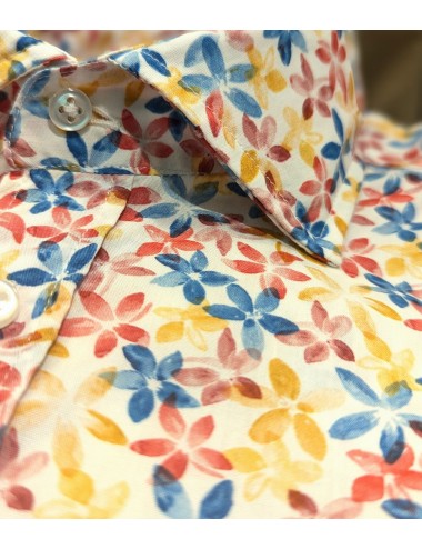 Altem camisa fondo blanco estampado flores multicolor 2