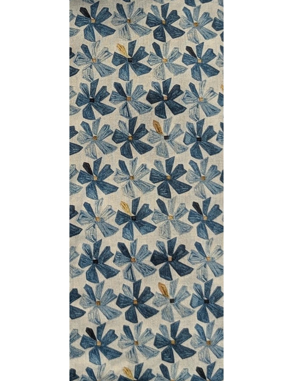 Altemflower camisa fondo blanco estampado floral azul | Ego
