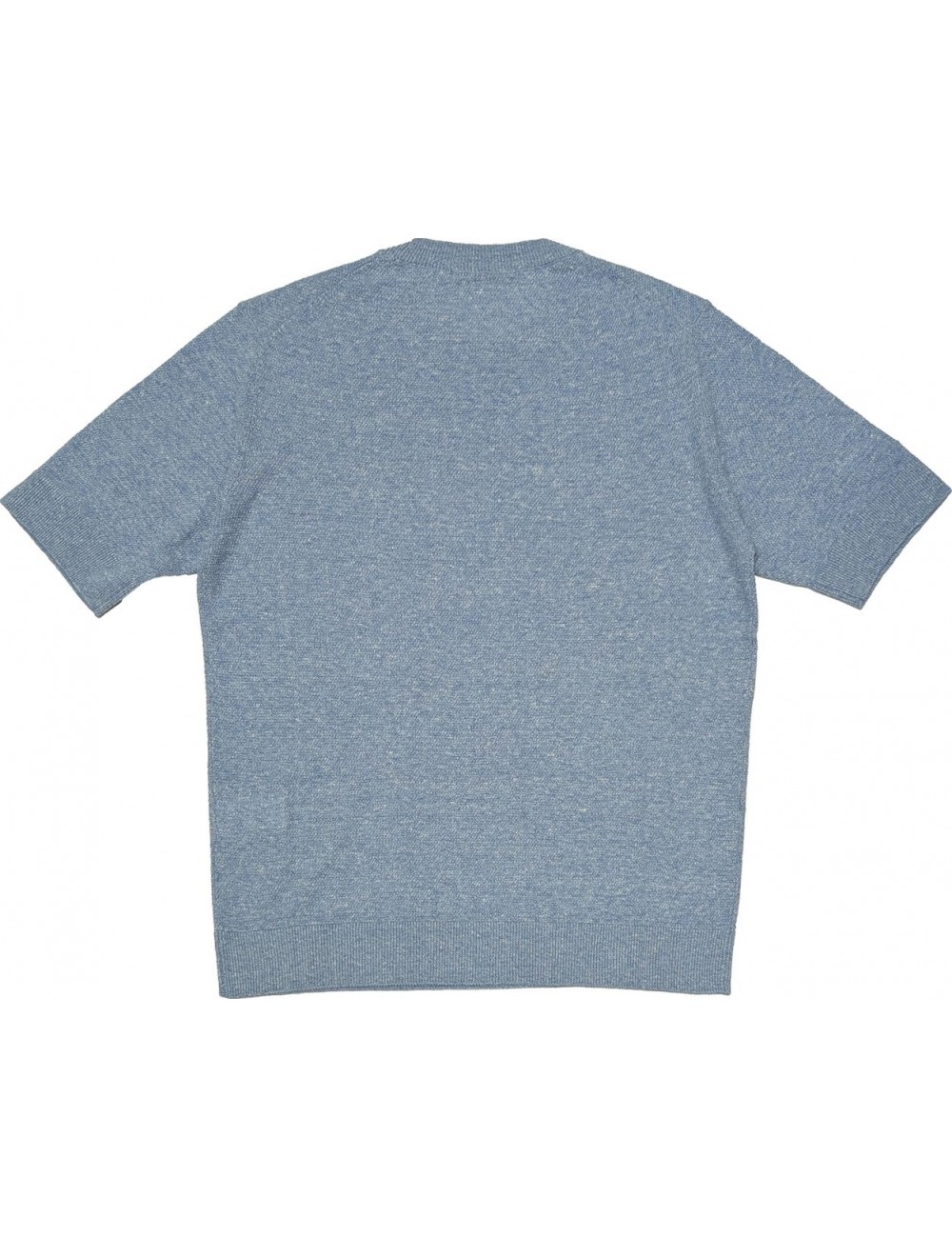 MASQ camiseta jersey en manga corta azul cielo lino algodón | Ego Madrid