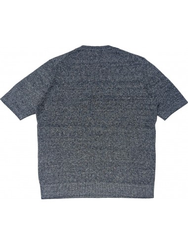 MASQ camiseta jersey en manga corta de lino azul marino  | Ego Madrid 2