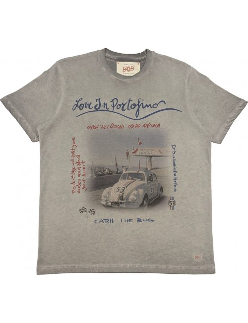 BoB camiseta gris manga corta Love in Portofino