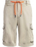 MASON'S Bermudas cargo Chile Athleisure gris piedra claro