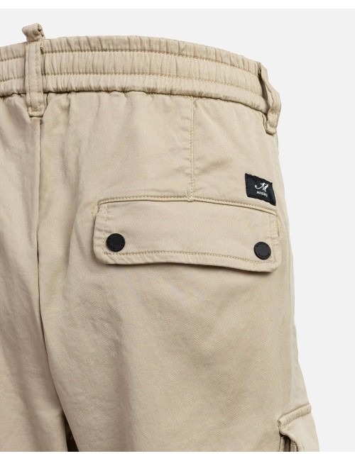 MASON'S Bermudas cargo Chile Athleisure gris piedra claro