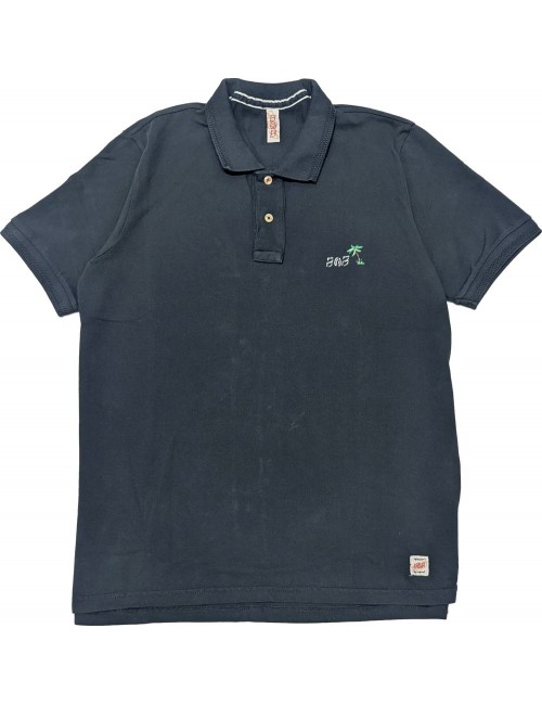Polo manga corta azul marino pintado de Bob | tienda Ego Madrid