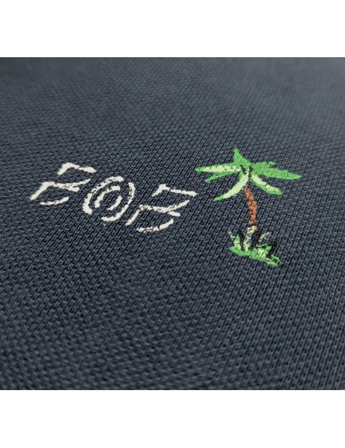 Polo manga corta azul marino pintado de Bob | tienda Ego Madrid