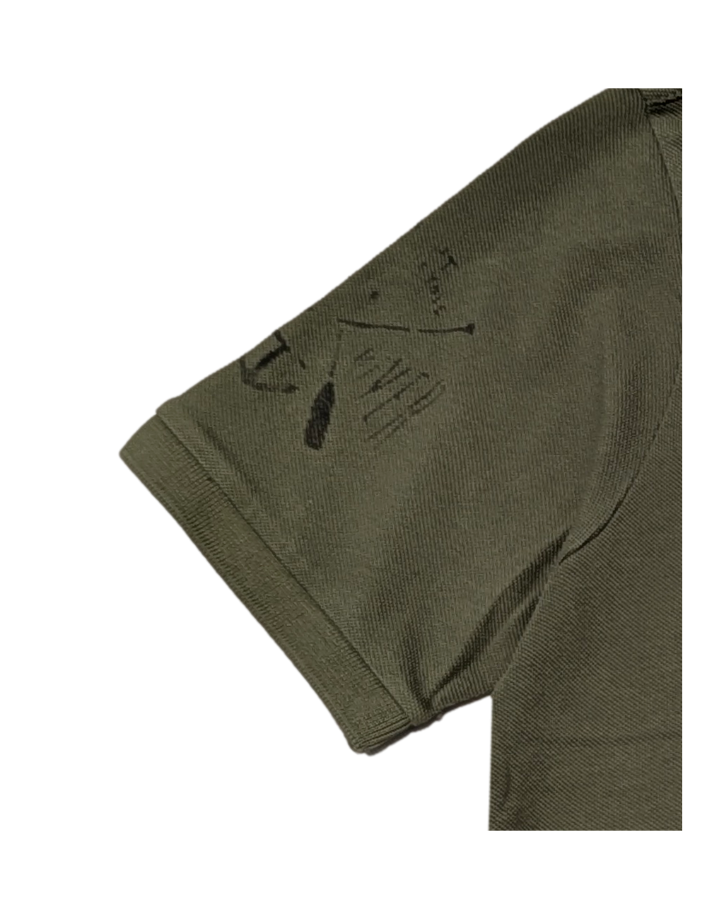 Polo manga corta verde selva doble estampado Bob | Ego Madrid