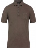 Arovescio polo Ice Cotton extarfino marrón leño