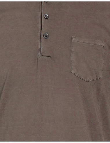 Arovescio polo Ice Cotton extarfino marrón leño 2