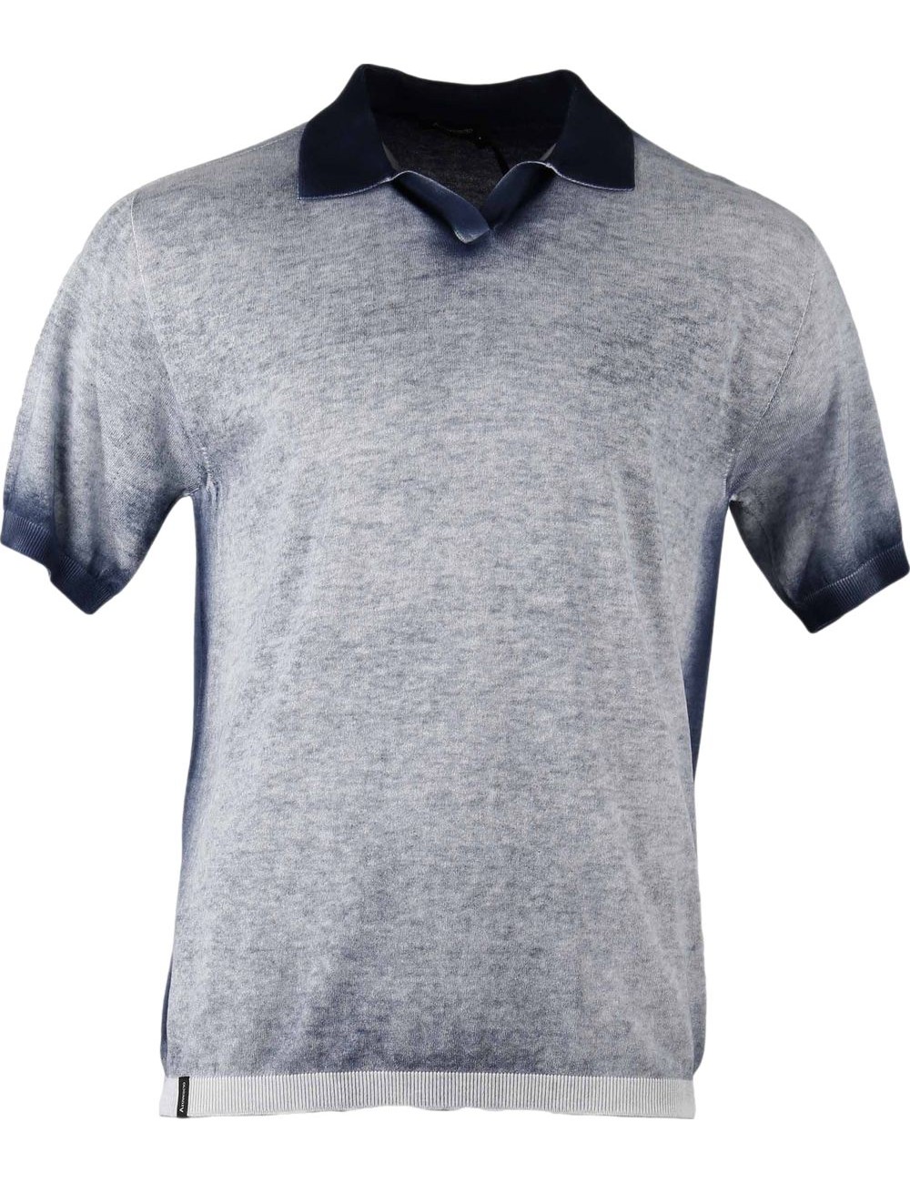 Arovescio polo reversible azul dye air brush | Ego Madrid