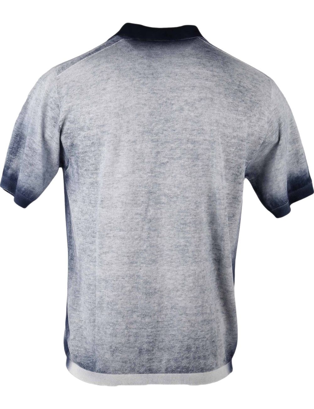 Arovescio polo reversible azul dye air brush | Ego Madrid