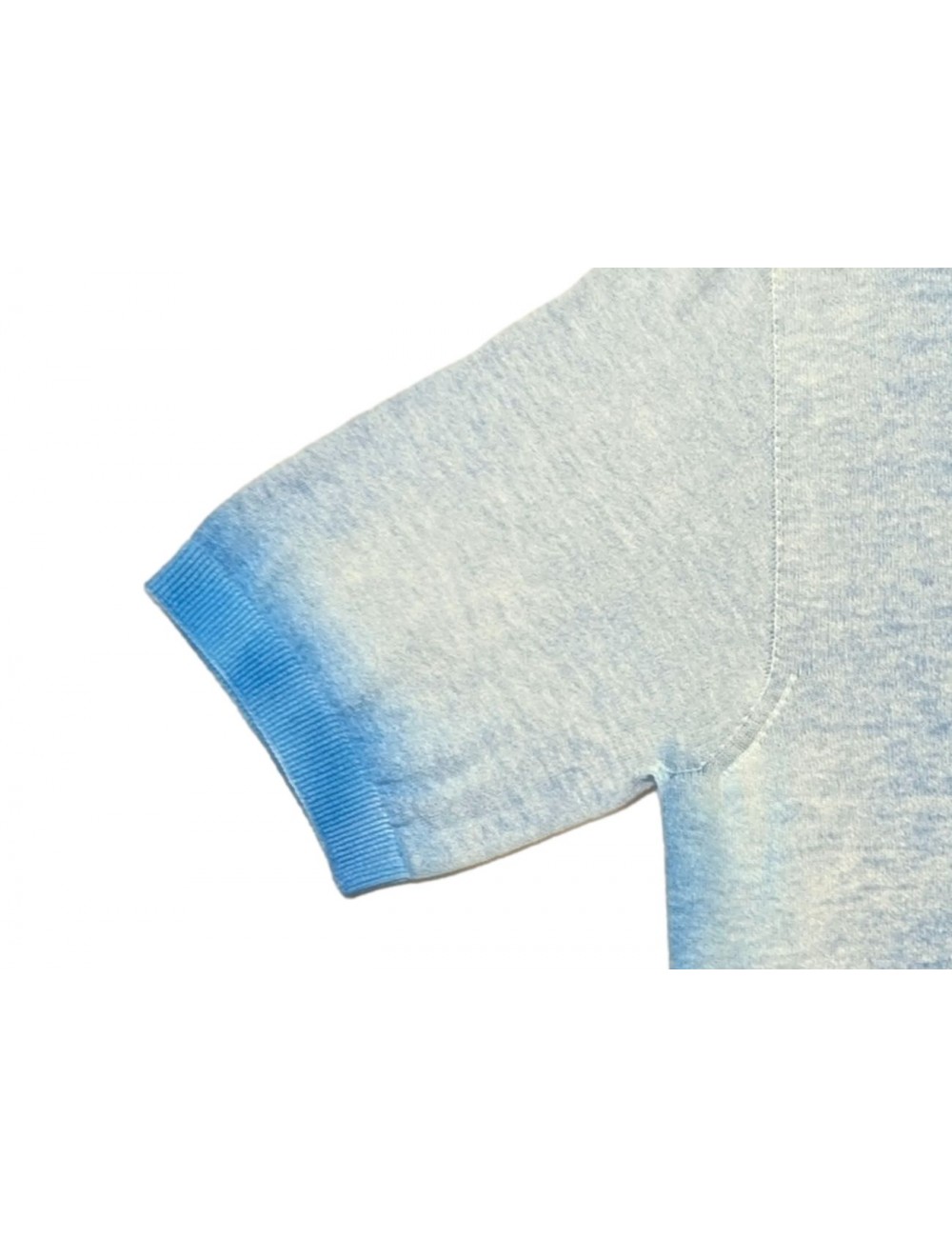 Arovescio polo reversible azul scuba dye air brush | Ego Madrid