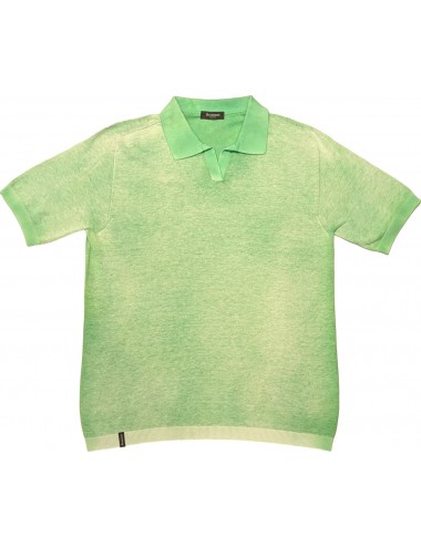 Arovescio polo reversible verde clorofila dye air brush | Ego Madrid