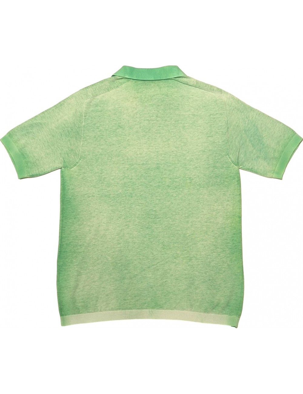 Arovescio polo reversible verde clorofila dye air brush | Ego Madrid
