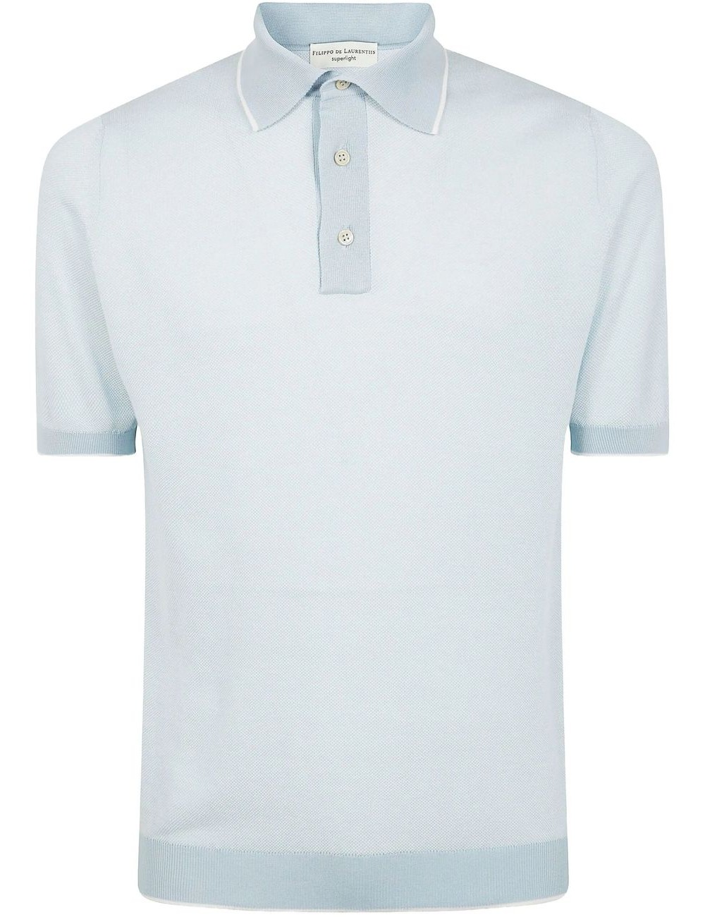 FILIPPO DE LAURENTIIS polo manga corta azul cielo | Ego Madrid