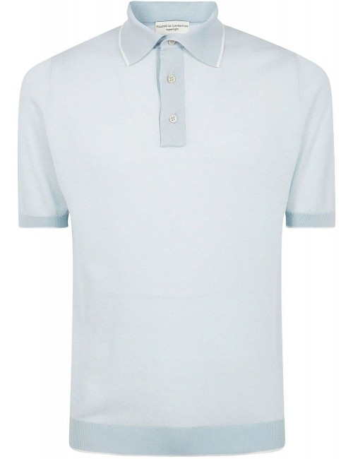 FILIPPO DE LAURENTIIS polo manga corta azul cielo | Ego Madrid