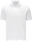 Filippo de Laurentiis polo manga corta en crepe ice cotton blanco