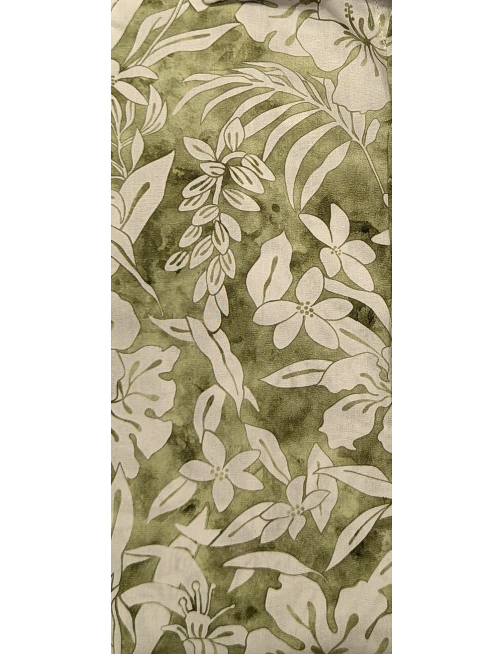 ALTEMFLOWER camisa estampado floral blanco fondo verde