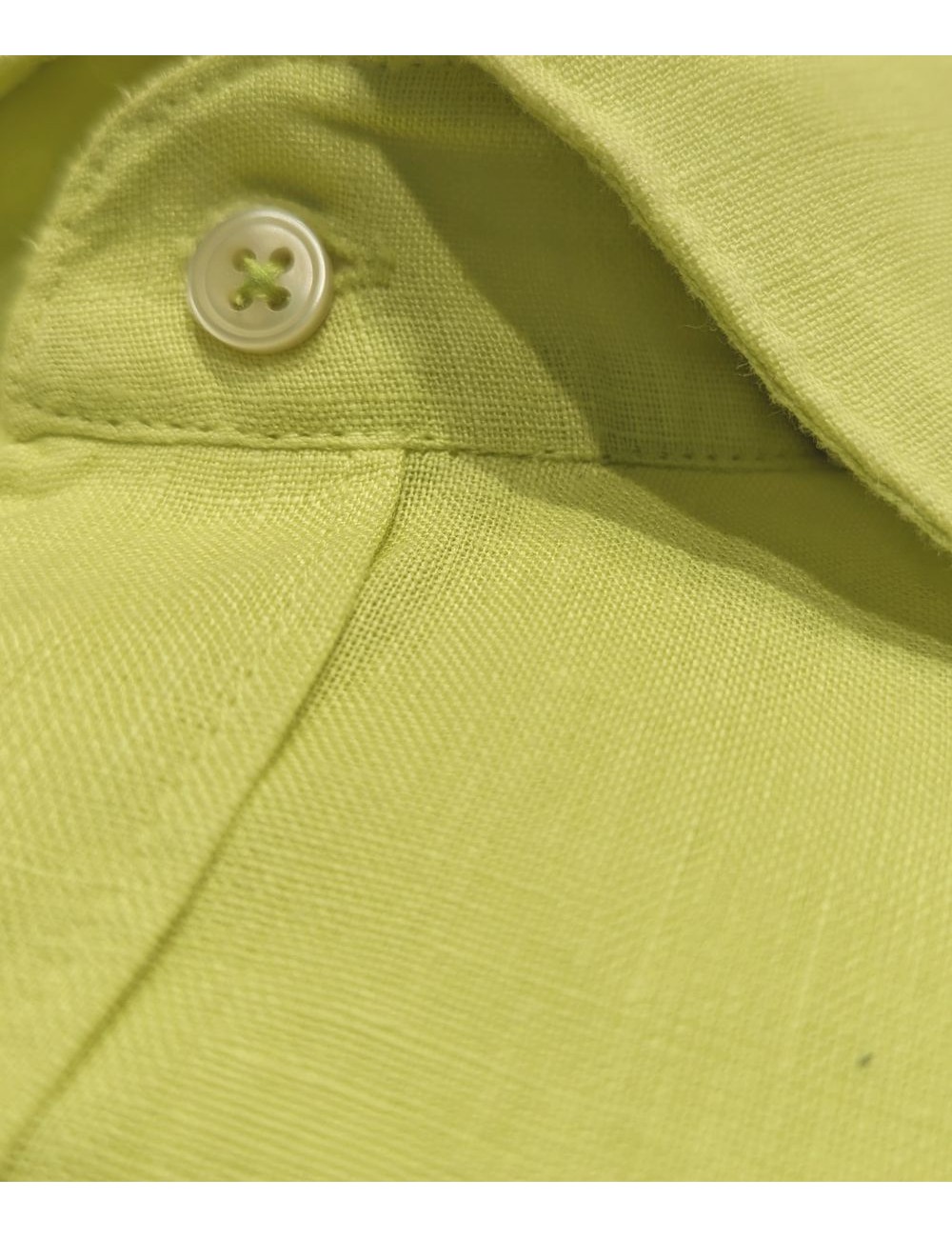 TINTORIA MATTEI Camisa lino verde lima | Ego Madrid tienda oficial